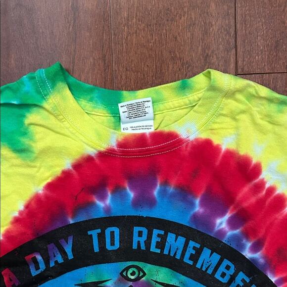 A Day to Remember Multicolor Tie-Dye Band T-Shirt, Size XL, NWOT - Picture 3 of 8